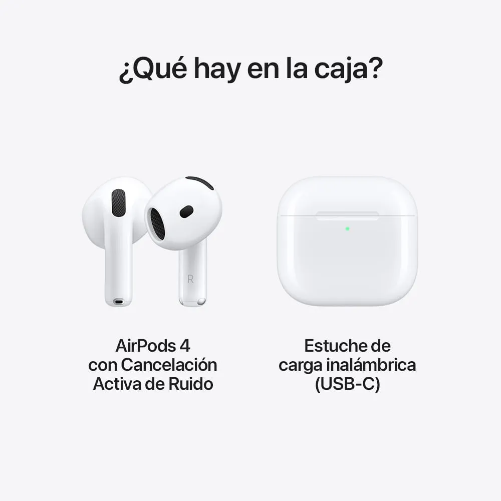 AirPods 4 Con Cancelación Activa De Ruido